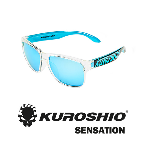 쿠로시오 센세이션 유광 스카이블루 블루미러 편광선글라스