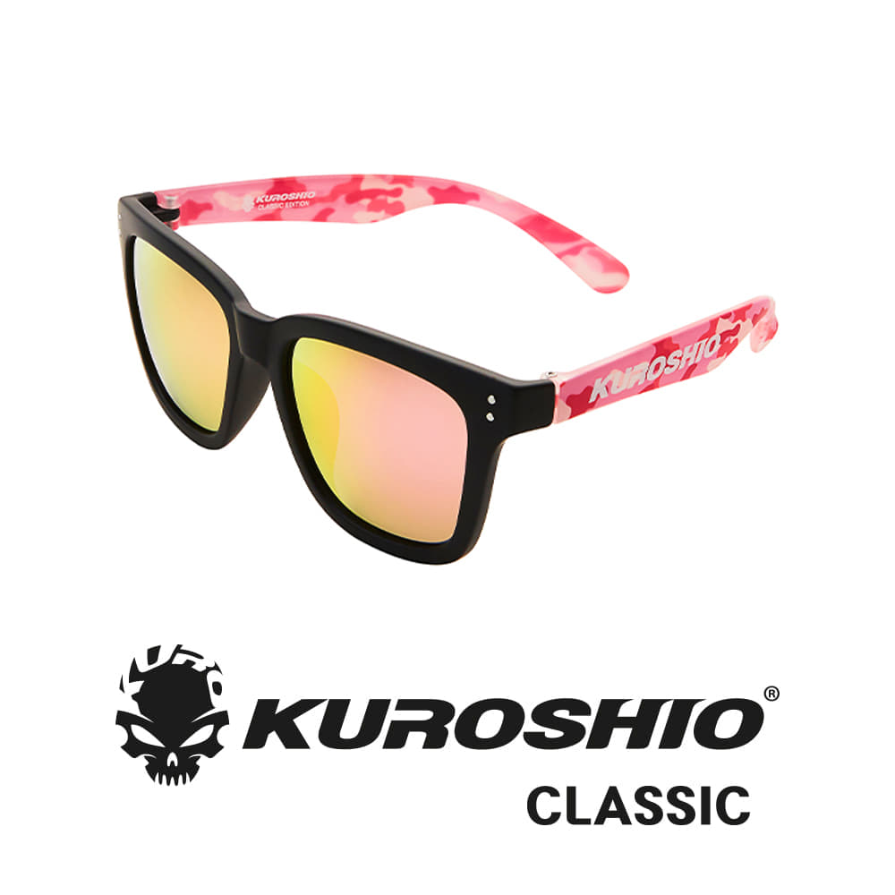 쿠로시오 클래식 카모02A 핑크미러 편광선글라스